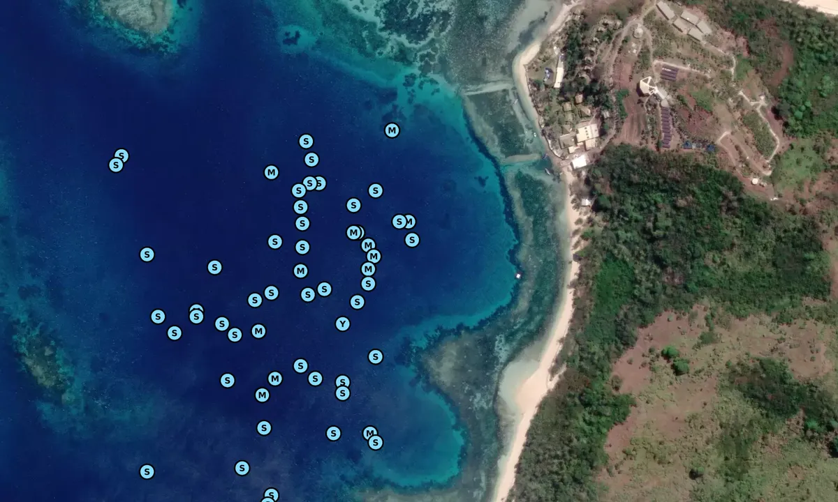 Satelite image of Nanuya Anchorage
