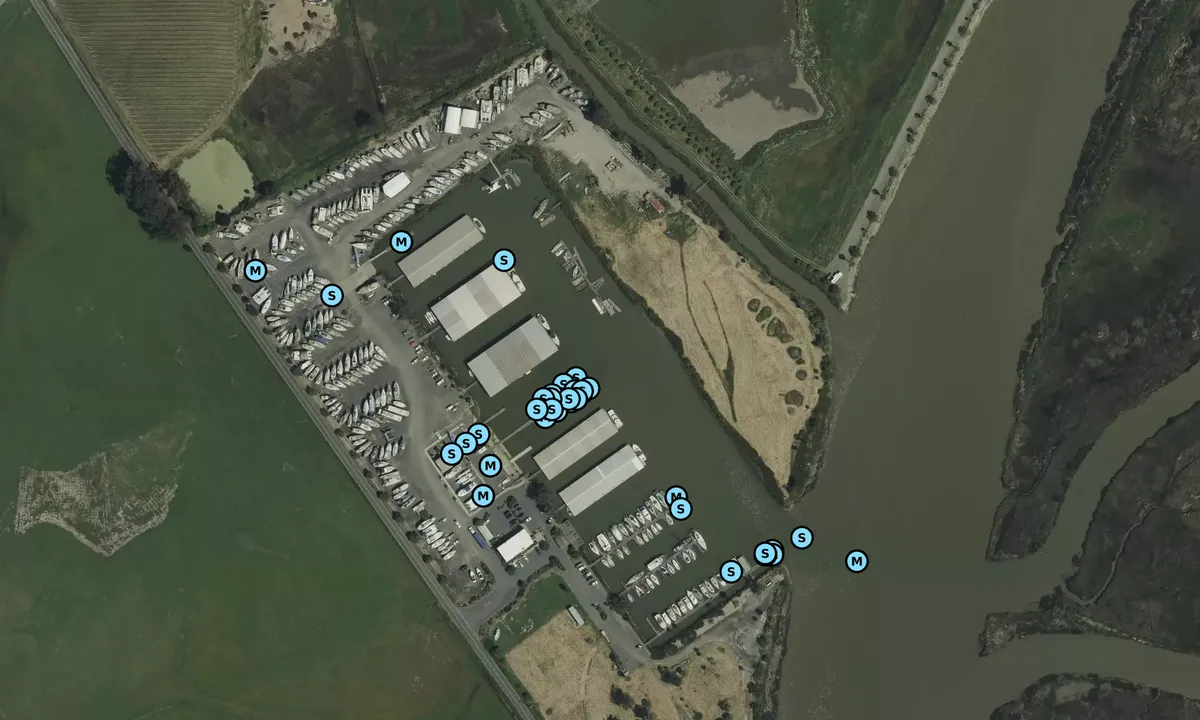 Satelite image of Napa Valley Marina