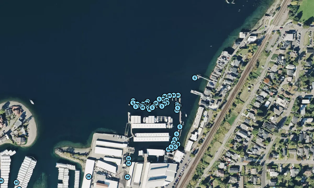 Satelite image of Narows marina