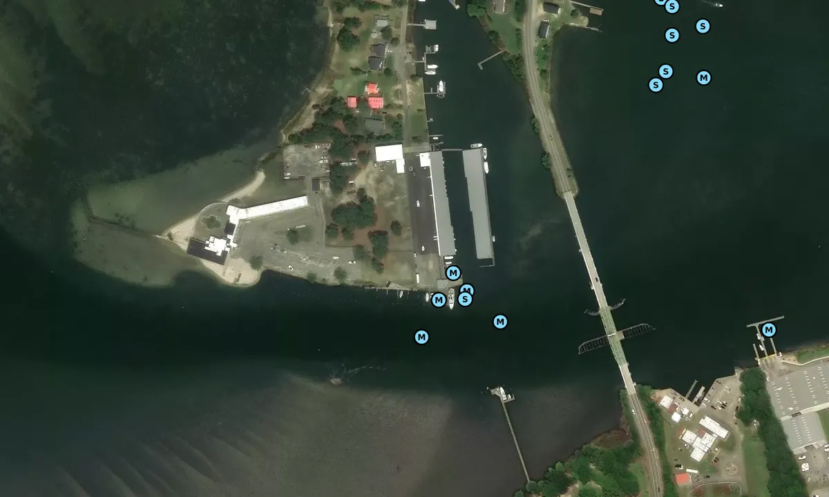 Satelite image of Narrows Marina
