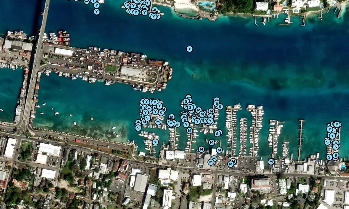 Satelite image of Nassau Yacht Haven