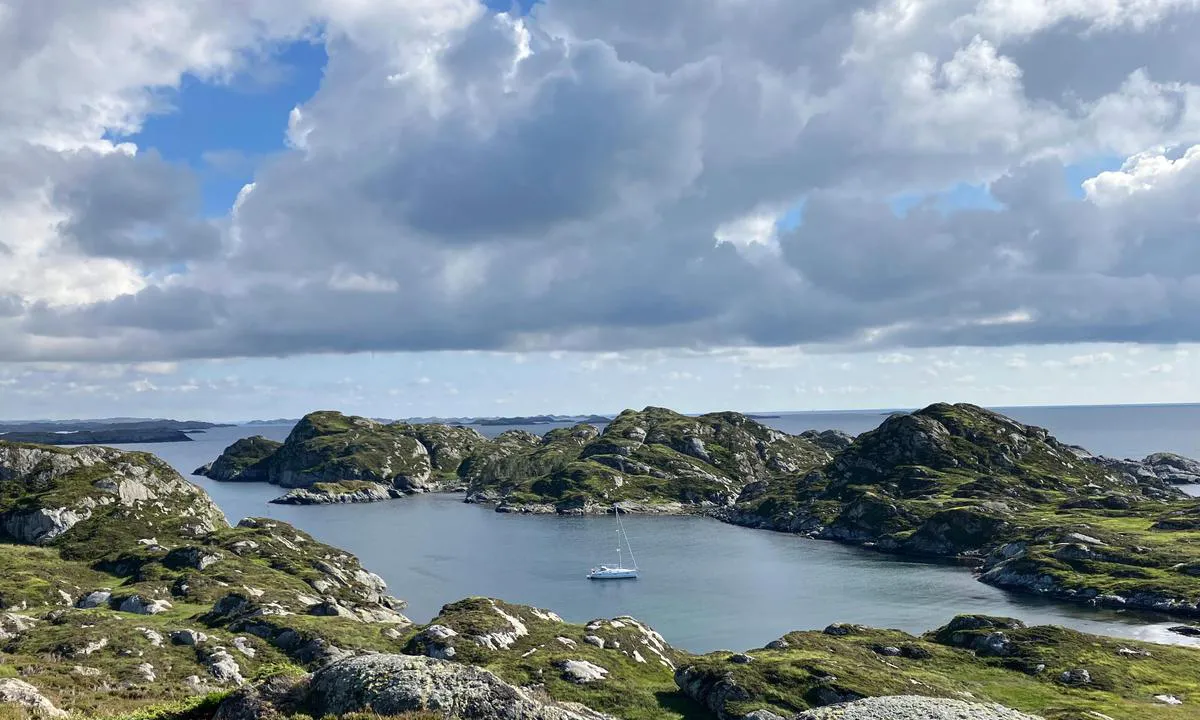 Nautøya: Meget gode ankringsforhold