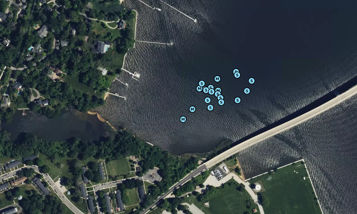 Satelite image of Naval Academy Bridge