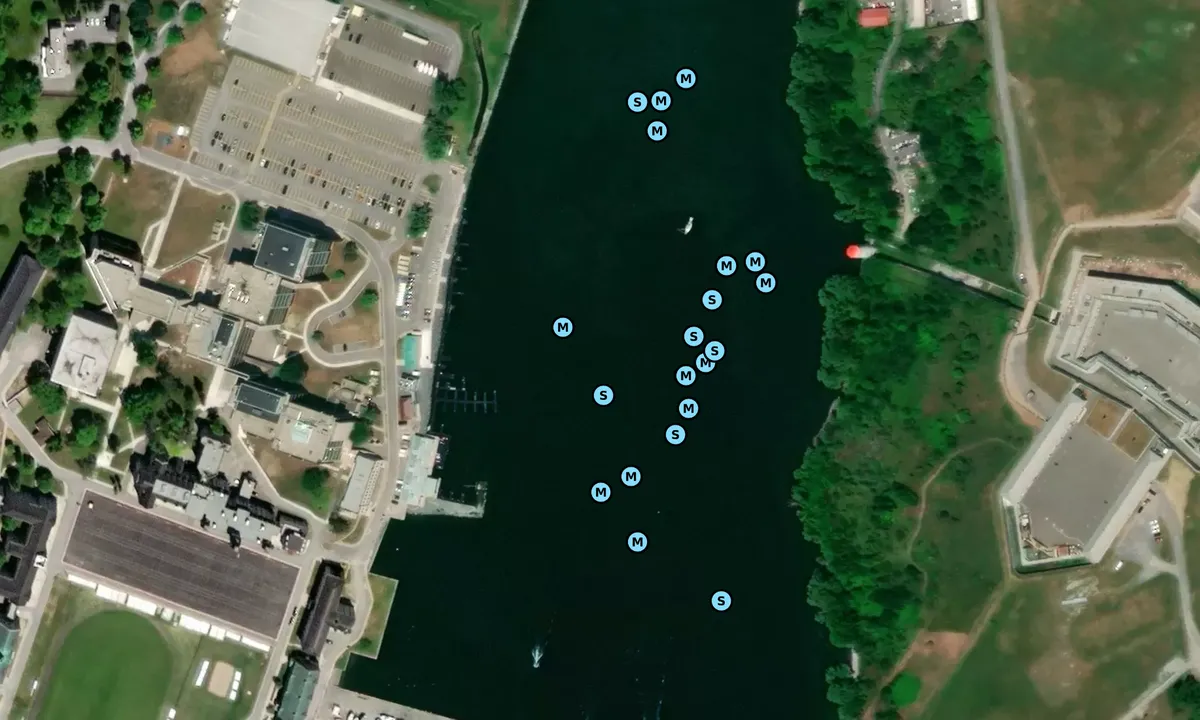 Satelite image of Navy Bay