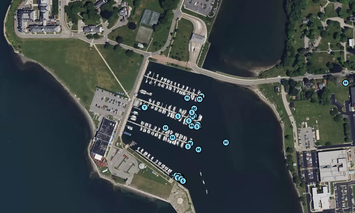 Satelite image of Navy Marina