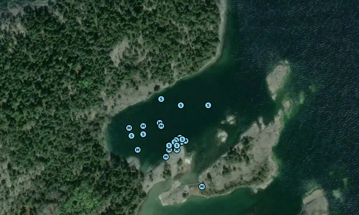 Satelite image of Nedergårdsö