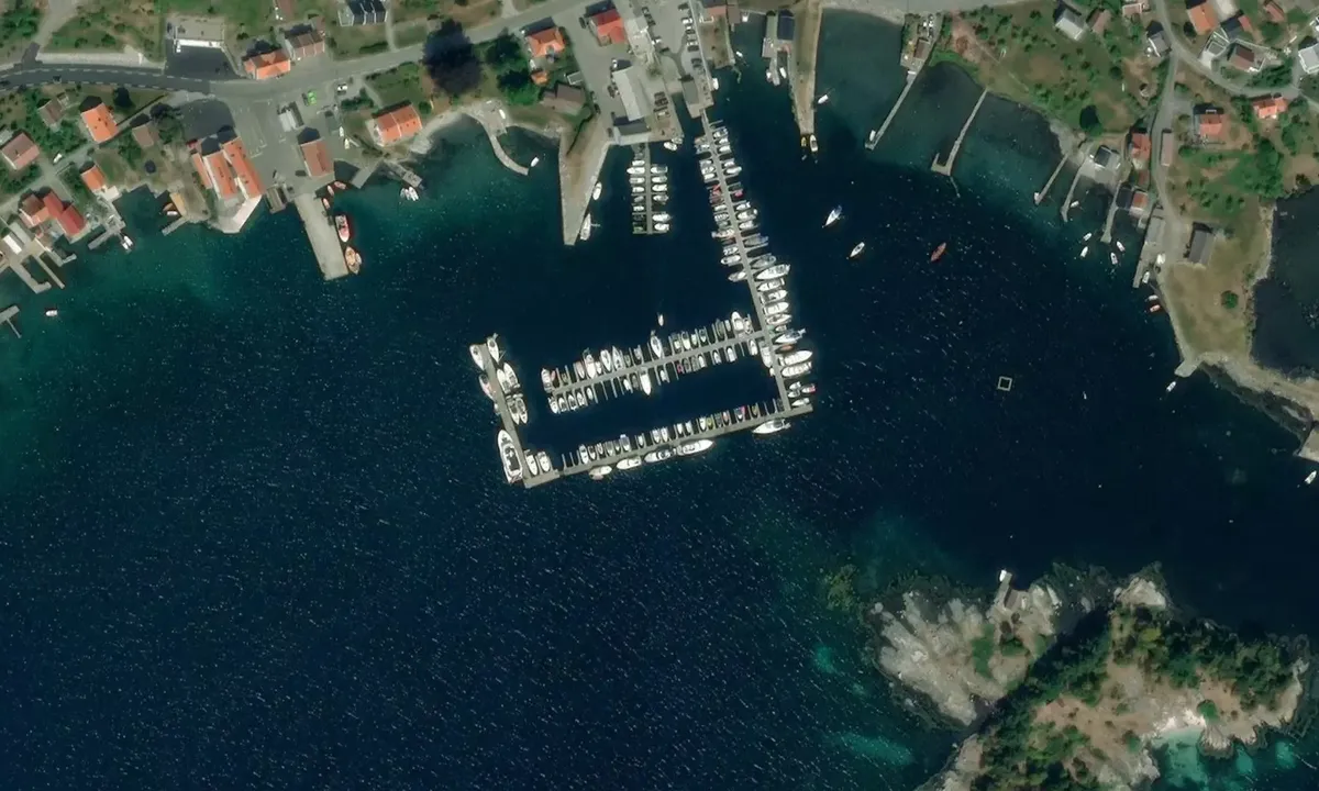 Satelite image of Nedstrand Båtforening