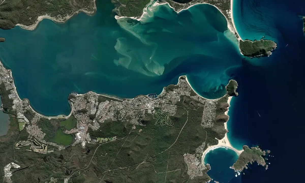 Flyfoto av Nelson Bay Marina