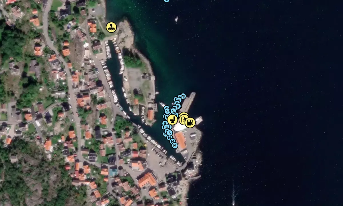 Satelite image of Nevlunghavn gjestehavn