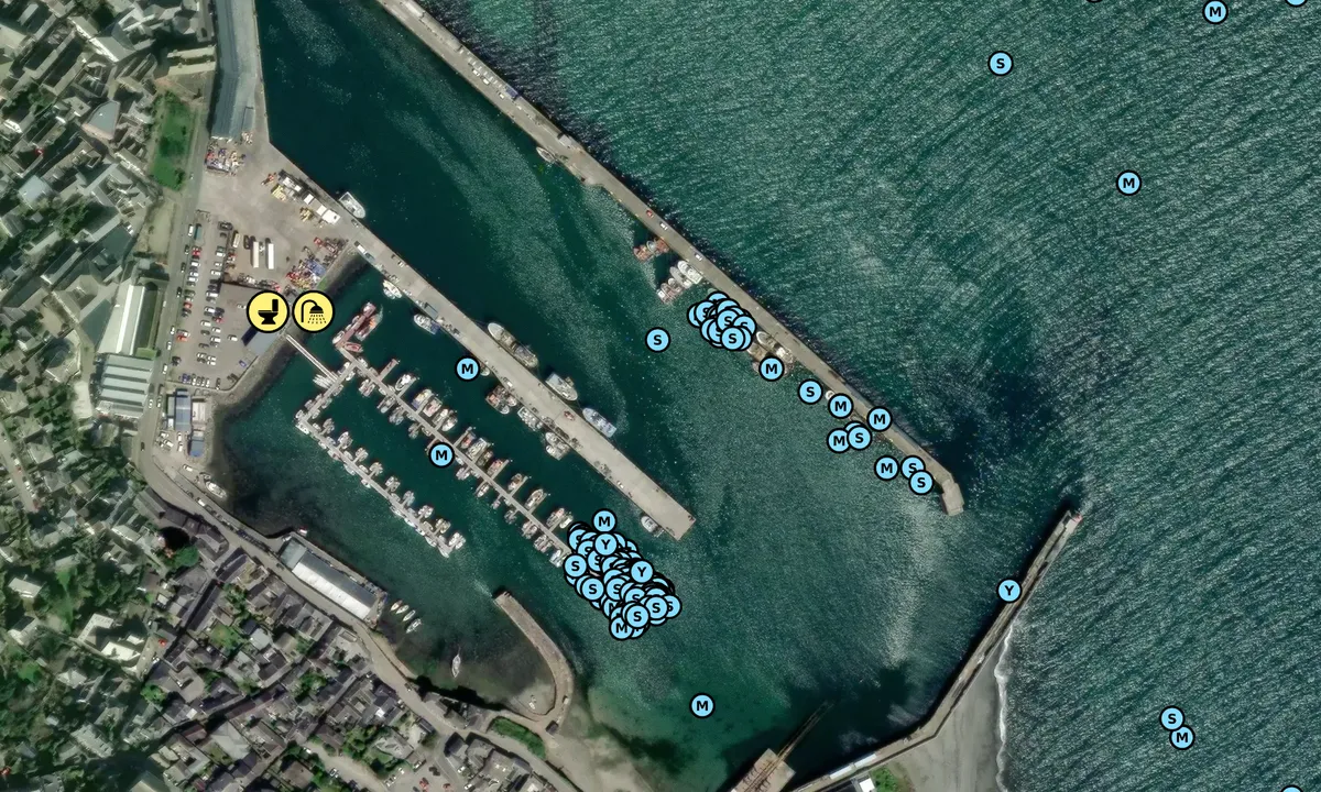 Satelite image of Newlyn Harbour - Penzance