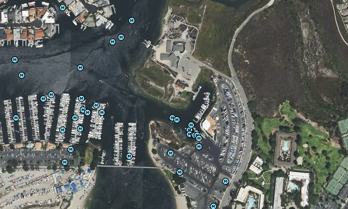 Satelite image of Newport Dunes Waterfront Resort and Marina