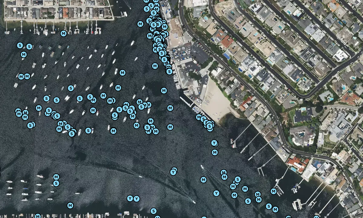 Satelite image of Newport Harbor
