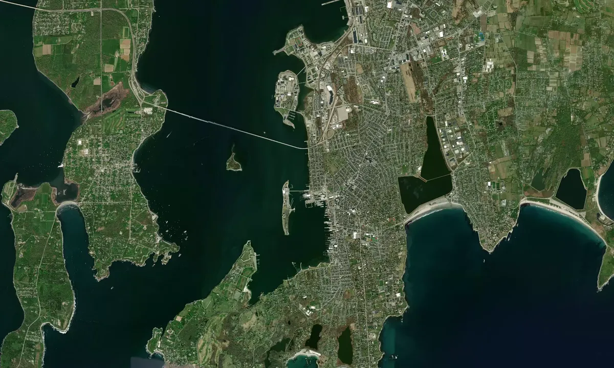 Flyfoto av Newport Shipyard