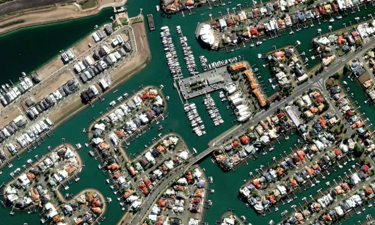 Flyfoto av Newport Waterways Marina
