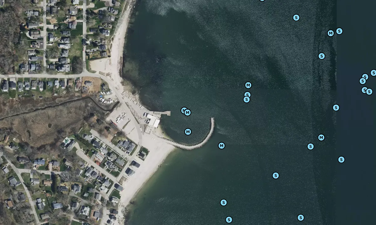 Satelite image of Niantic Bay Yacht Club