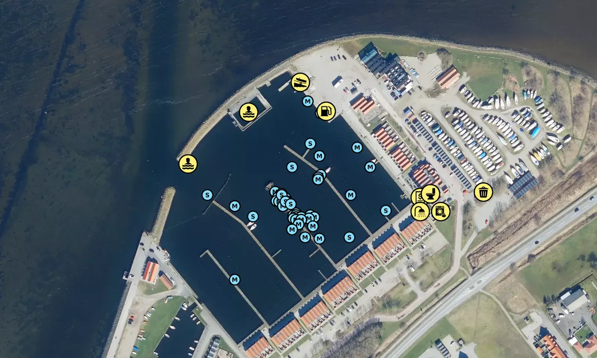 Satelite image of Nibe Lystbådehavn