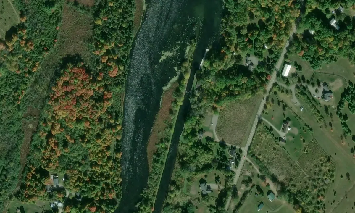 Satelite image of Nicholsons Blue Line