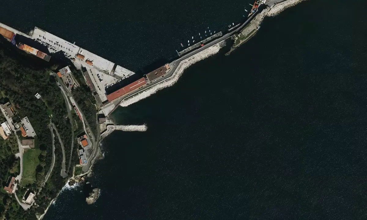Satelite image of Nisida - Napoli