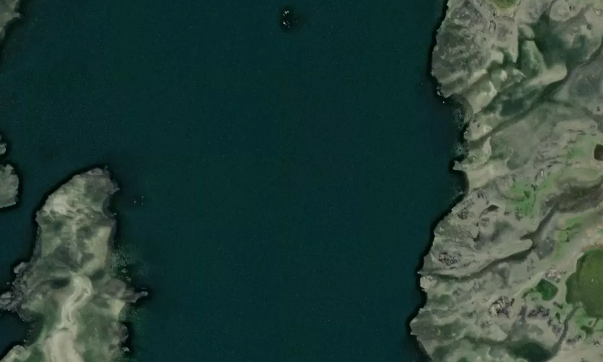 Satelite image of No Protection Cove