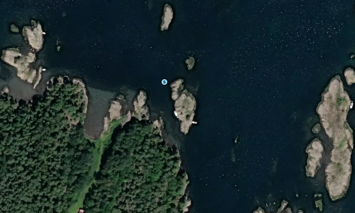 Satelite image of Nord på Hui (innsiden)