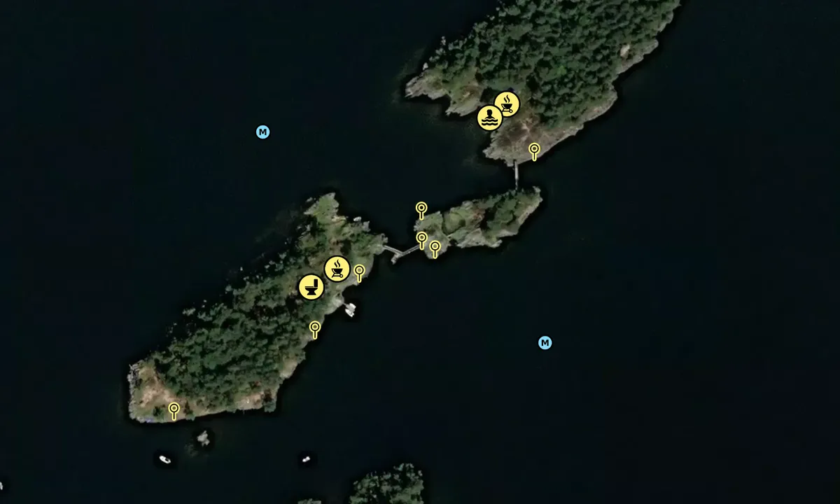 Satelite image of Nordåsvannet Marmorøyene