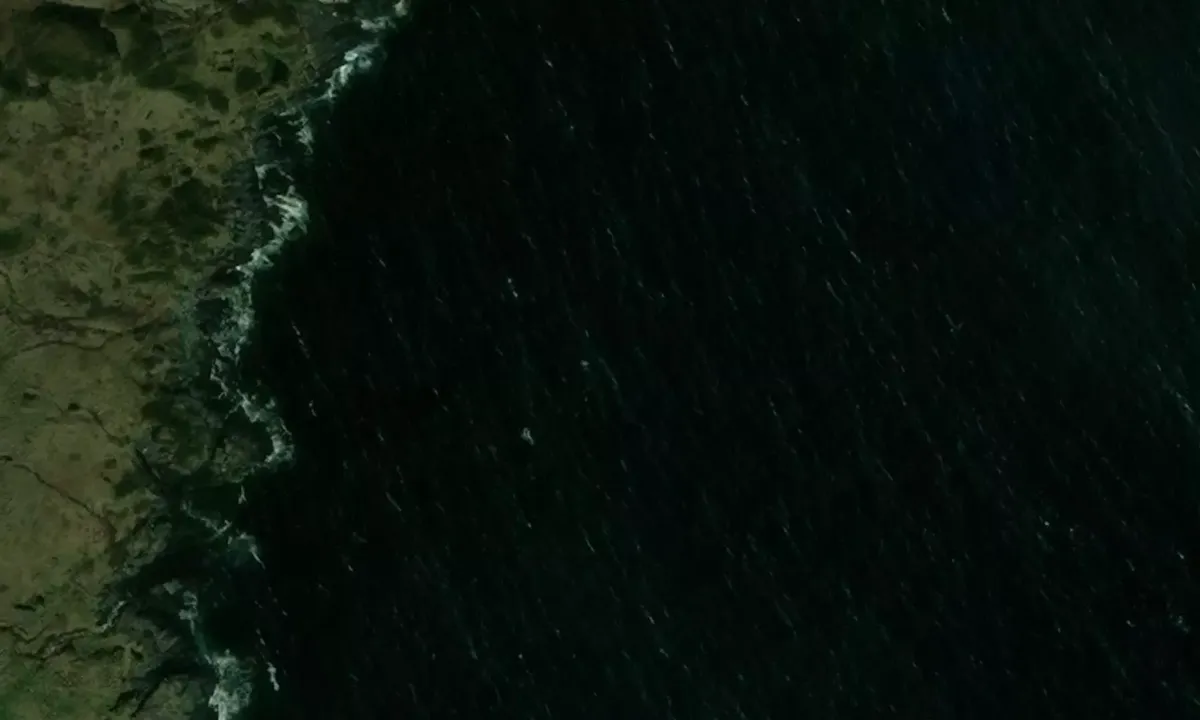 Satelite image of Nordfugløya Laukvikbukta