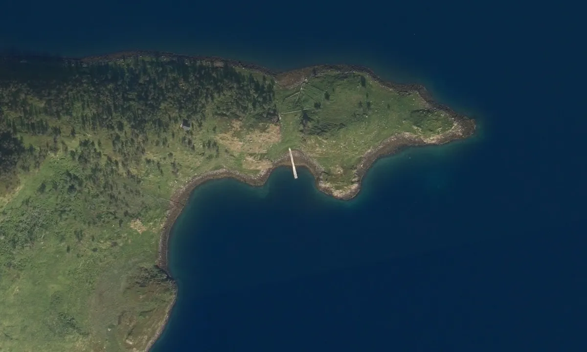 Flyfoto av Nordmannsneset