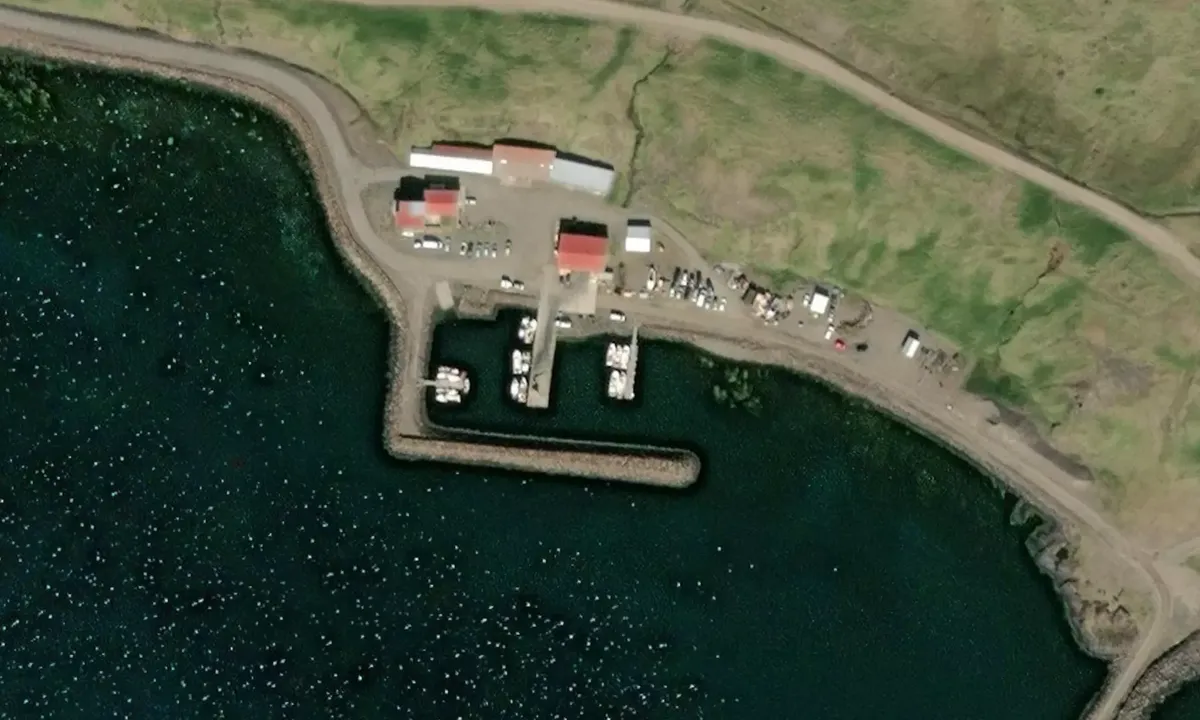 Satelite image of Norðurfjörður