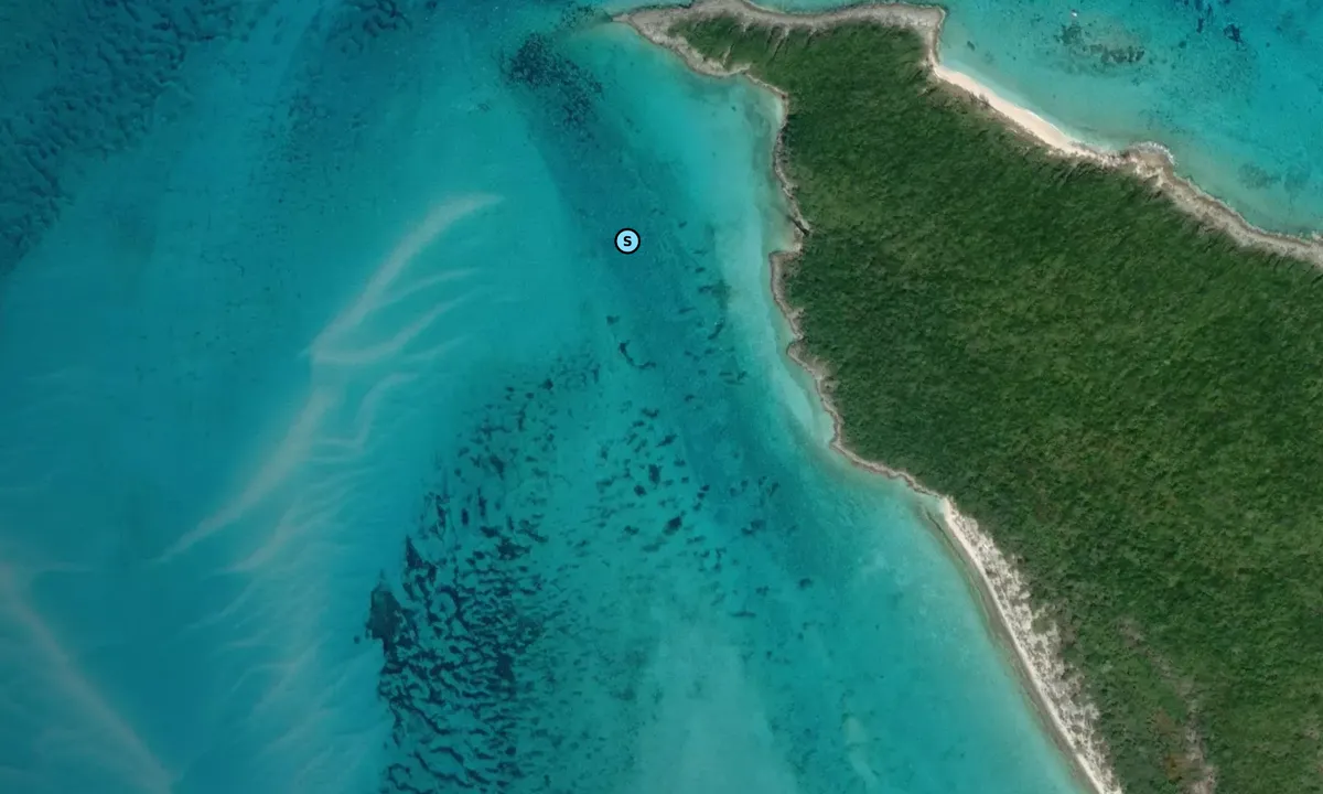 Satelite image of Normans Pond Cay