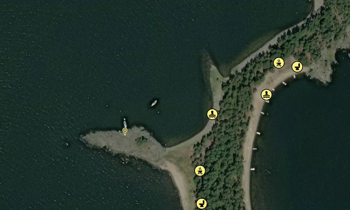 Satelite image of Norra Sandön