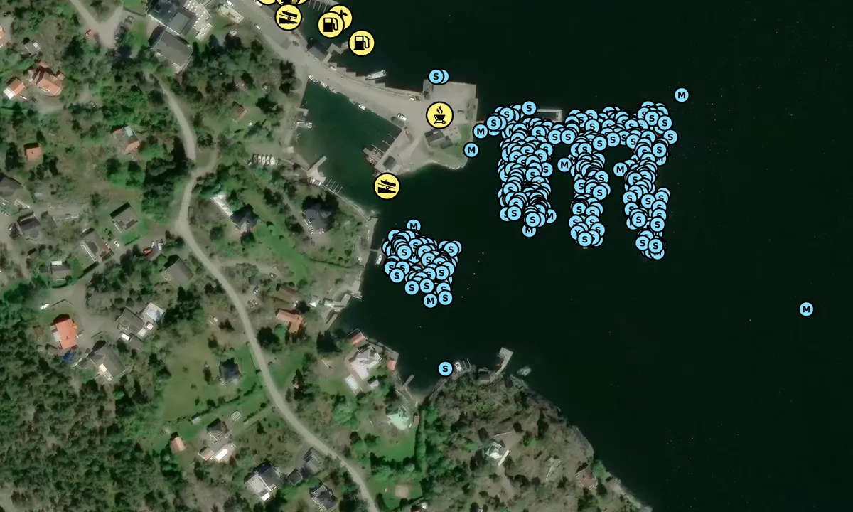 Satelite image of Norrköpings Segelsällskap Gästhamn