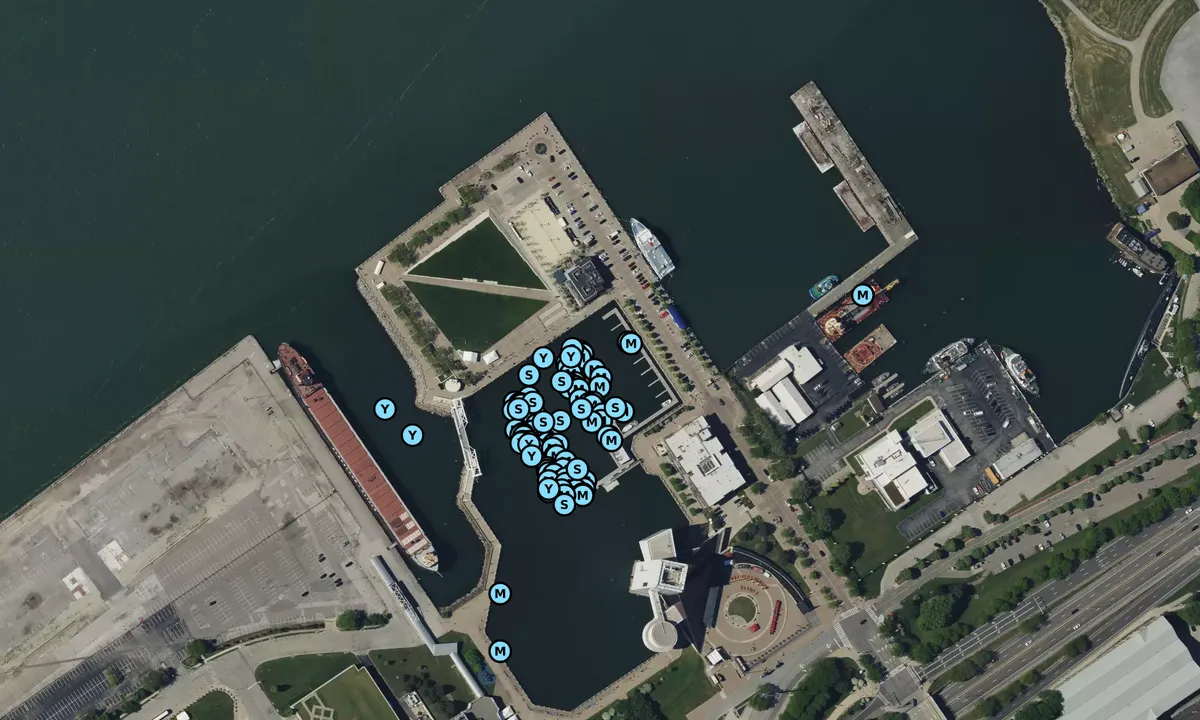 Satelite image of North Coast Harbor Marina