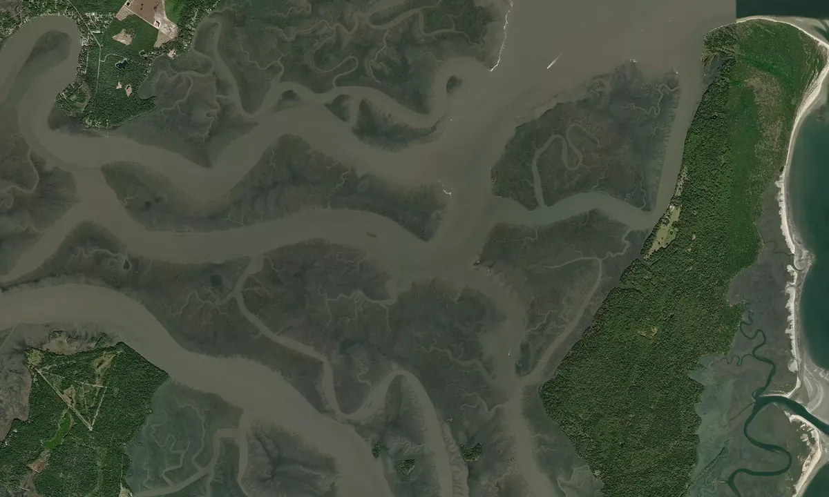 Flyfoto av North Newport River - 1