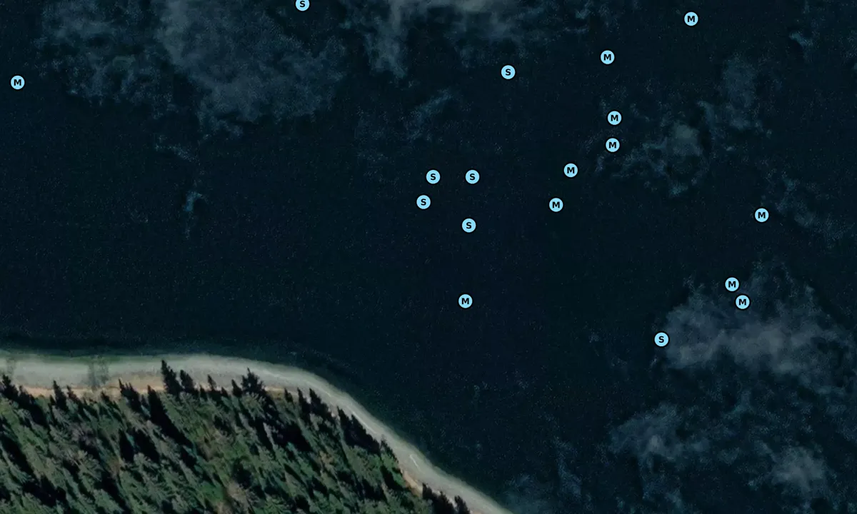 Satelite image of North Sandy Cove