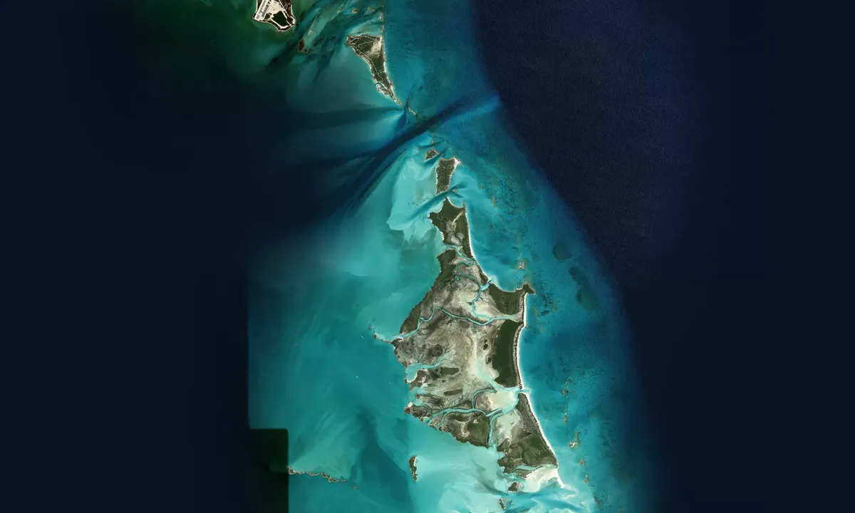 Flyfoto av North Shroud Cay