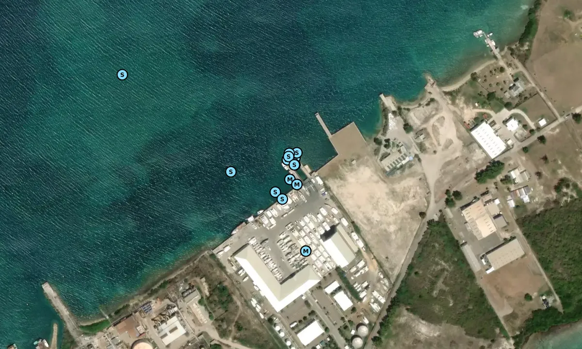 Satelite image of North Sound Marina