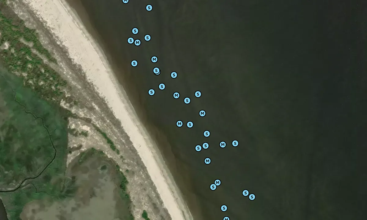 Satelite image of Norton Shoal