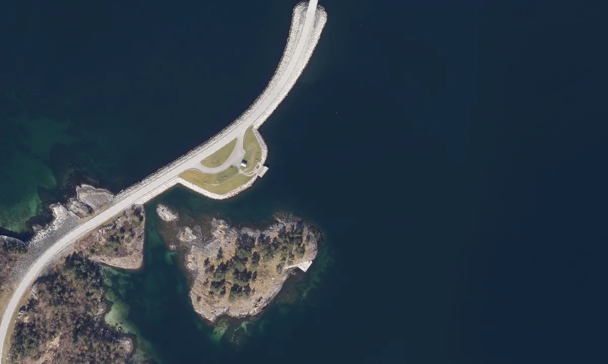 Flyfoto av Notaholmen - Sjernarøyane