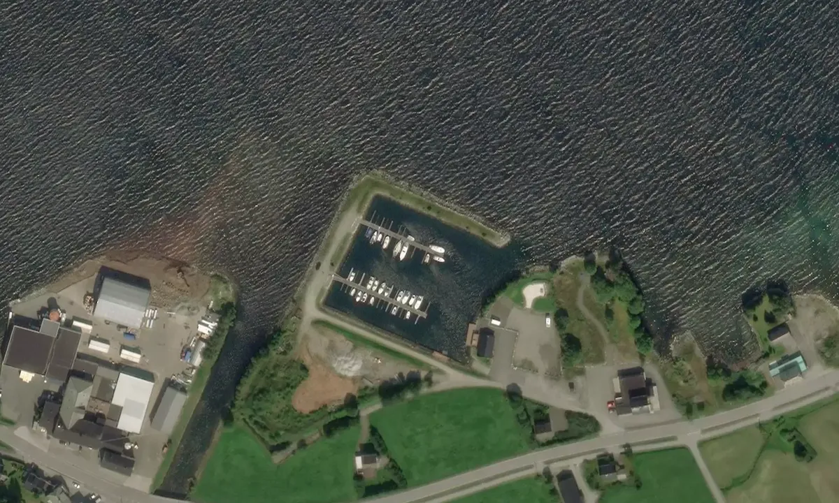 Satelite image of Notaplassen Hamn og Camping