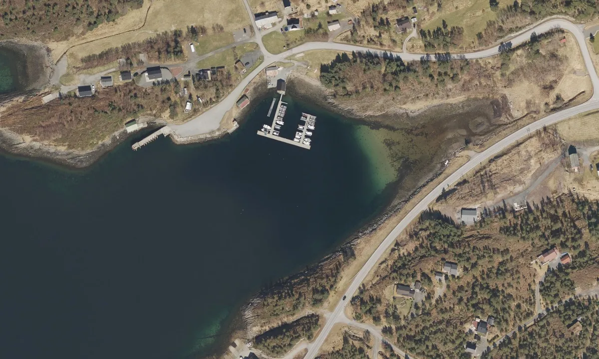 Flyfoto av Nothaugen Fiskecamping
