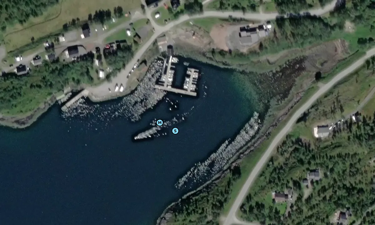 Satelite image of Nothaugen Fiskecamping