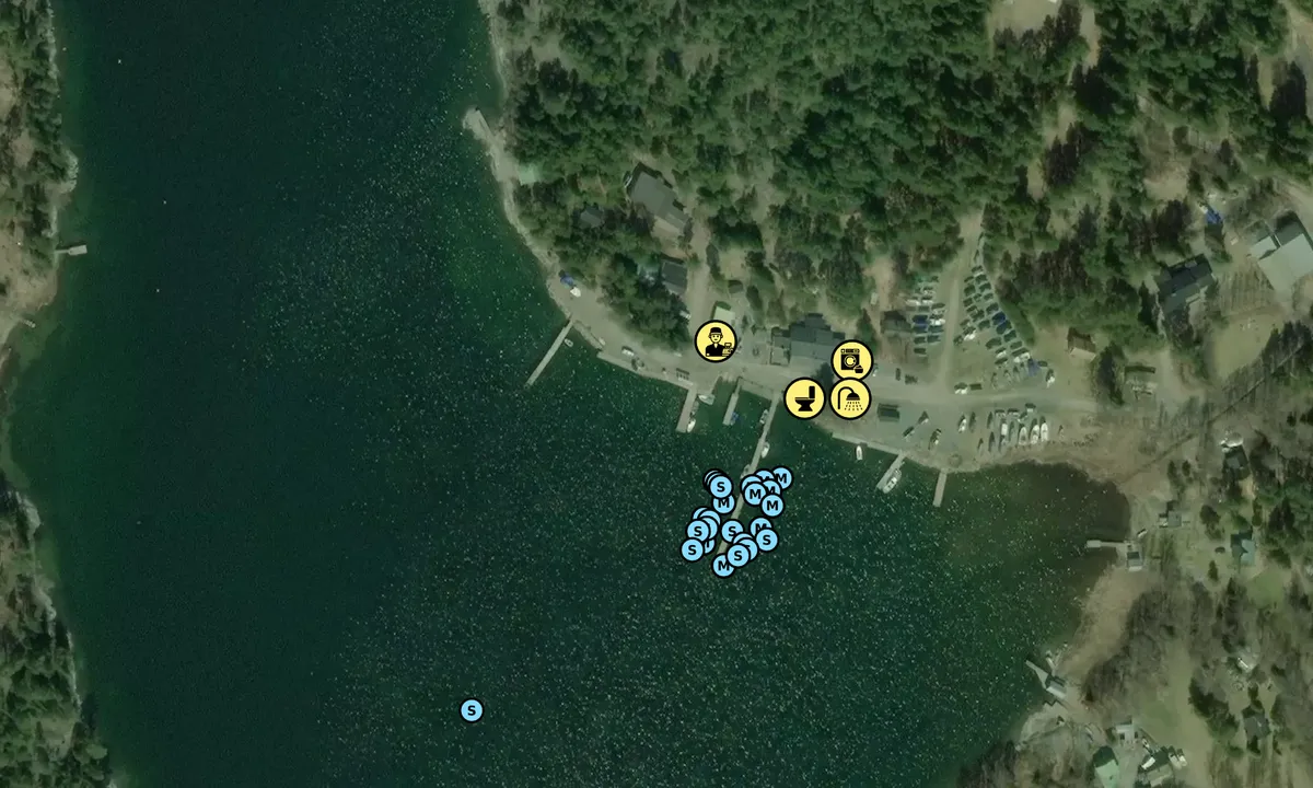 Satelite image of Nötholmen Marina