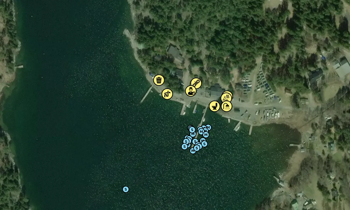 Satelite image of Nötholmen Marina