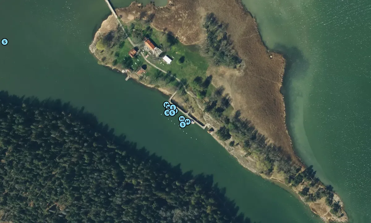 Satelite image of Notholmen - Tyresö Slott