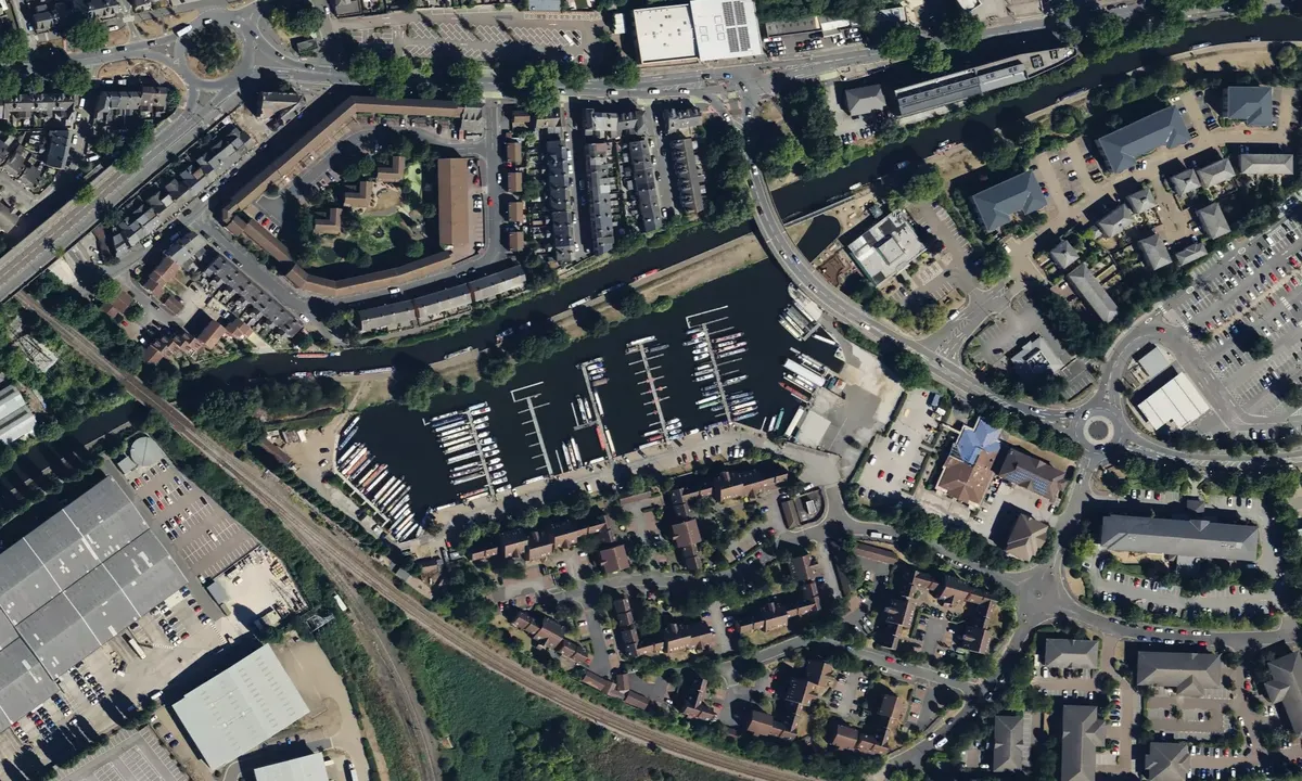 Satelite image of Nottingham Castle Marina