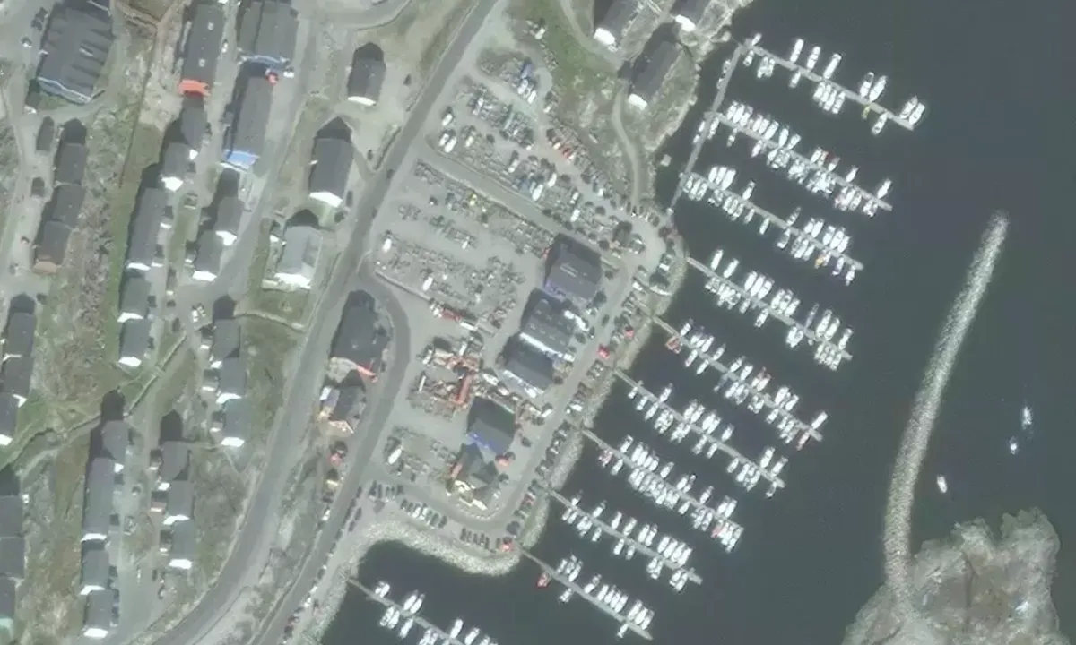 Satelite image of Nuuk Marine Center