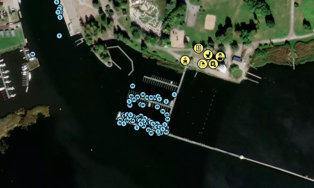 Satelite image of Nyköping Gästhamn