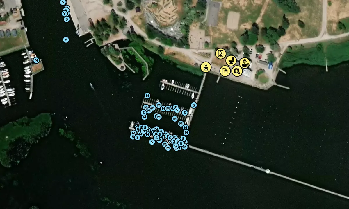 Satelite image of Nyköping Gästhamn