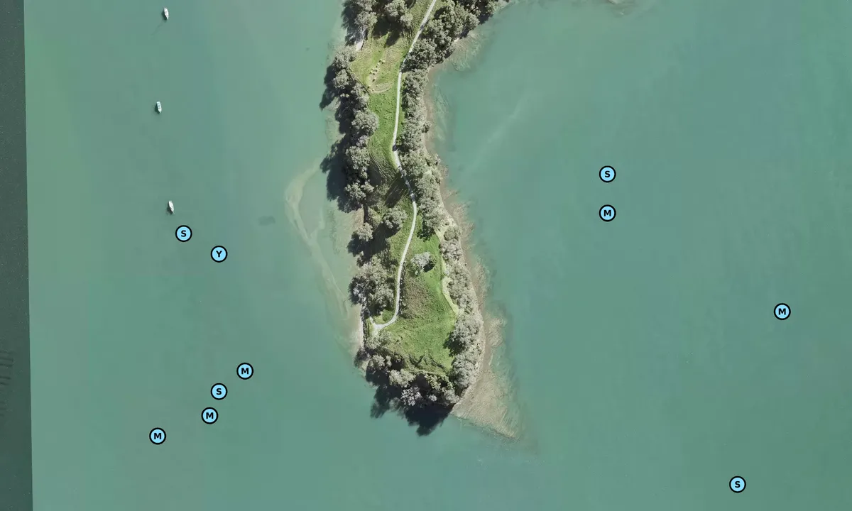 Satelite image of Oaua Point