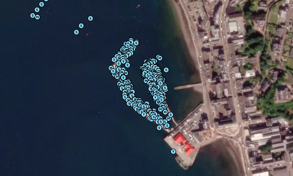 Satelite image of Oban Transit Marina